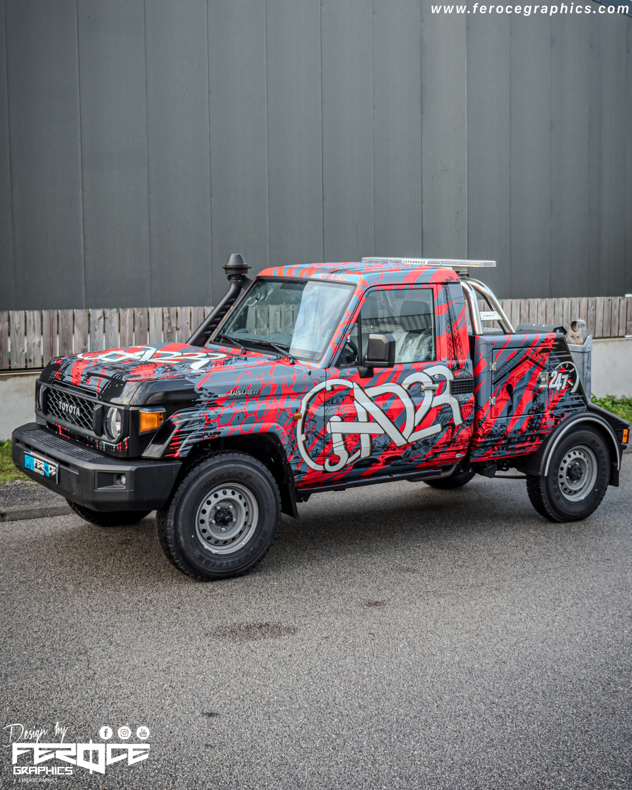 covering sur mesure dépanneuse 4 x 4