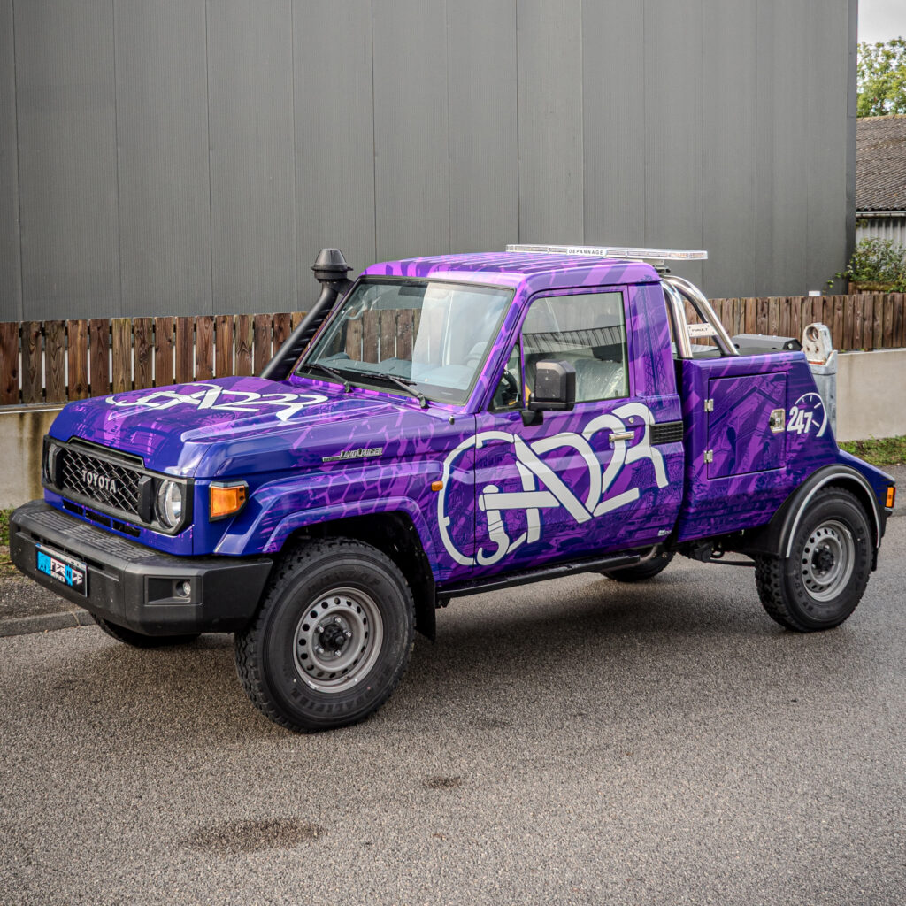 covering sur mesure dépanneuse 4 x 4