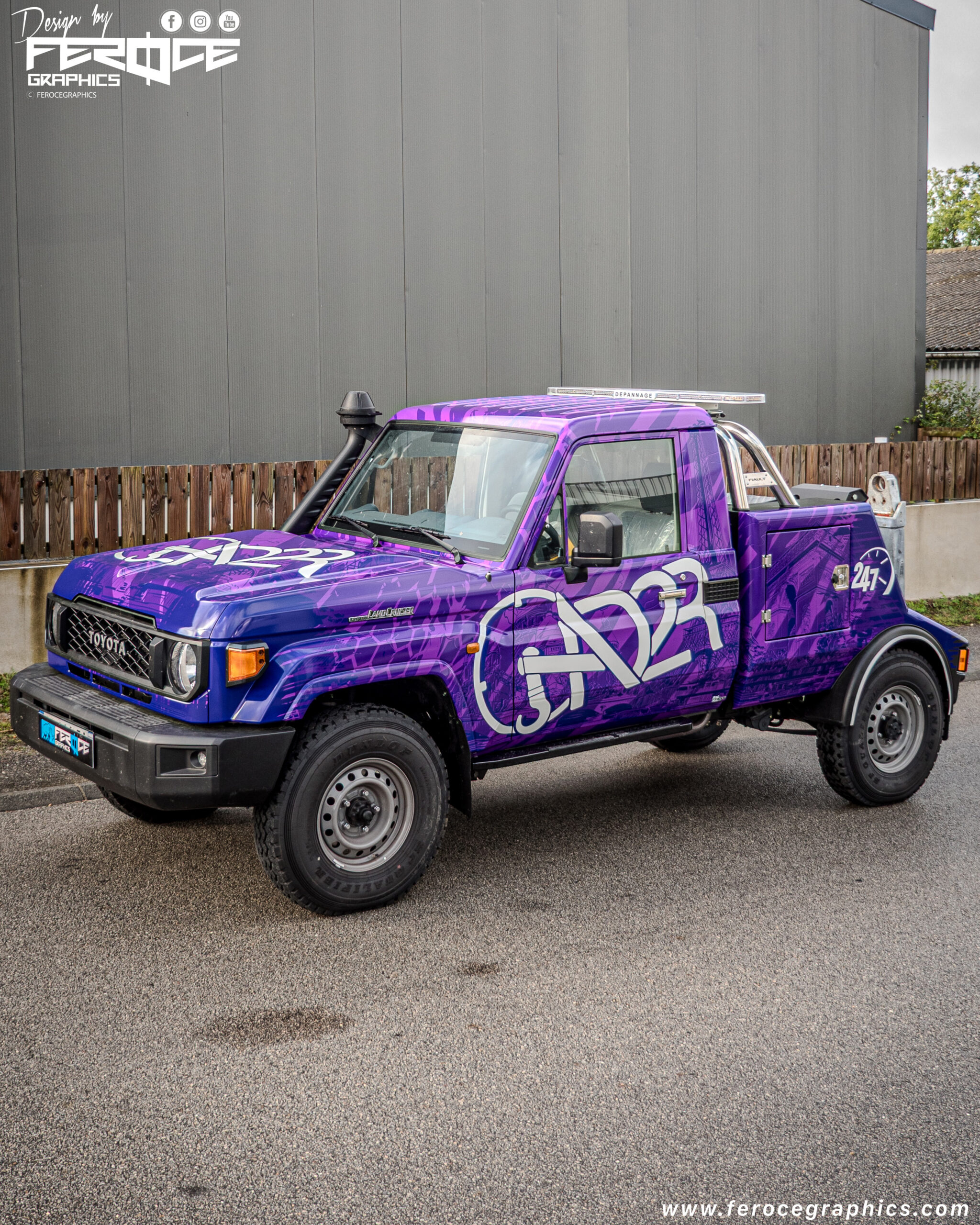 covering sur mesure dépanneuse 4 x 4