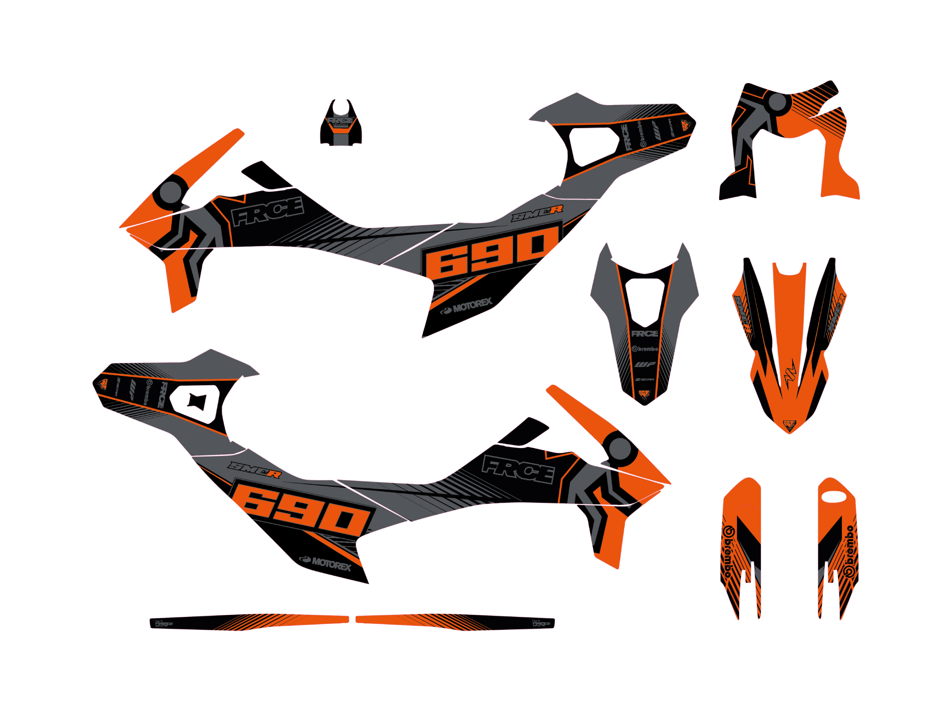 kit deco ktm 690 smc r 2019 24 frce#1