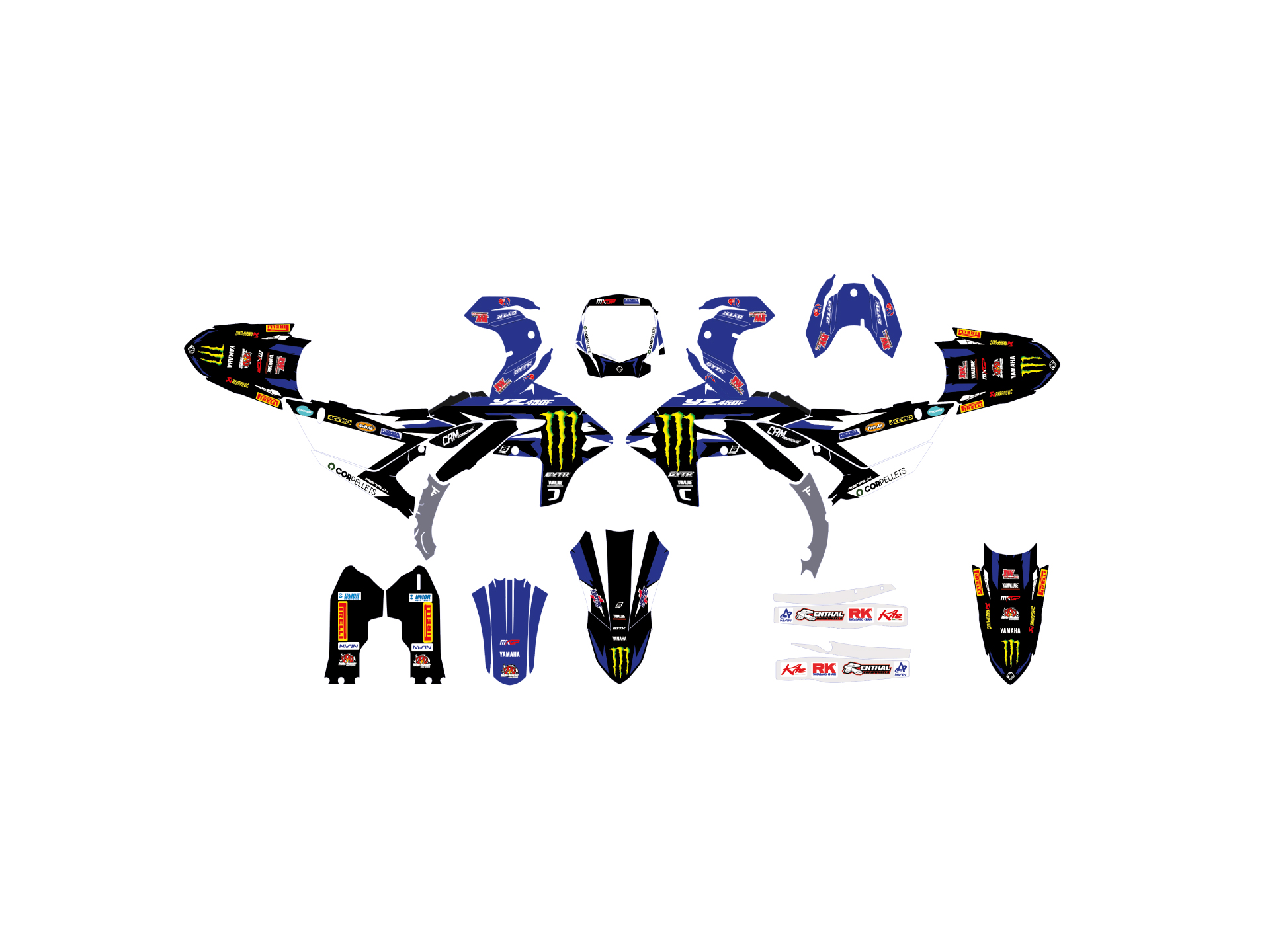 kit deco yamaha yzf 2026+ replica ama sx