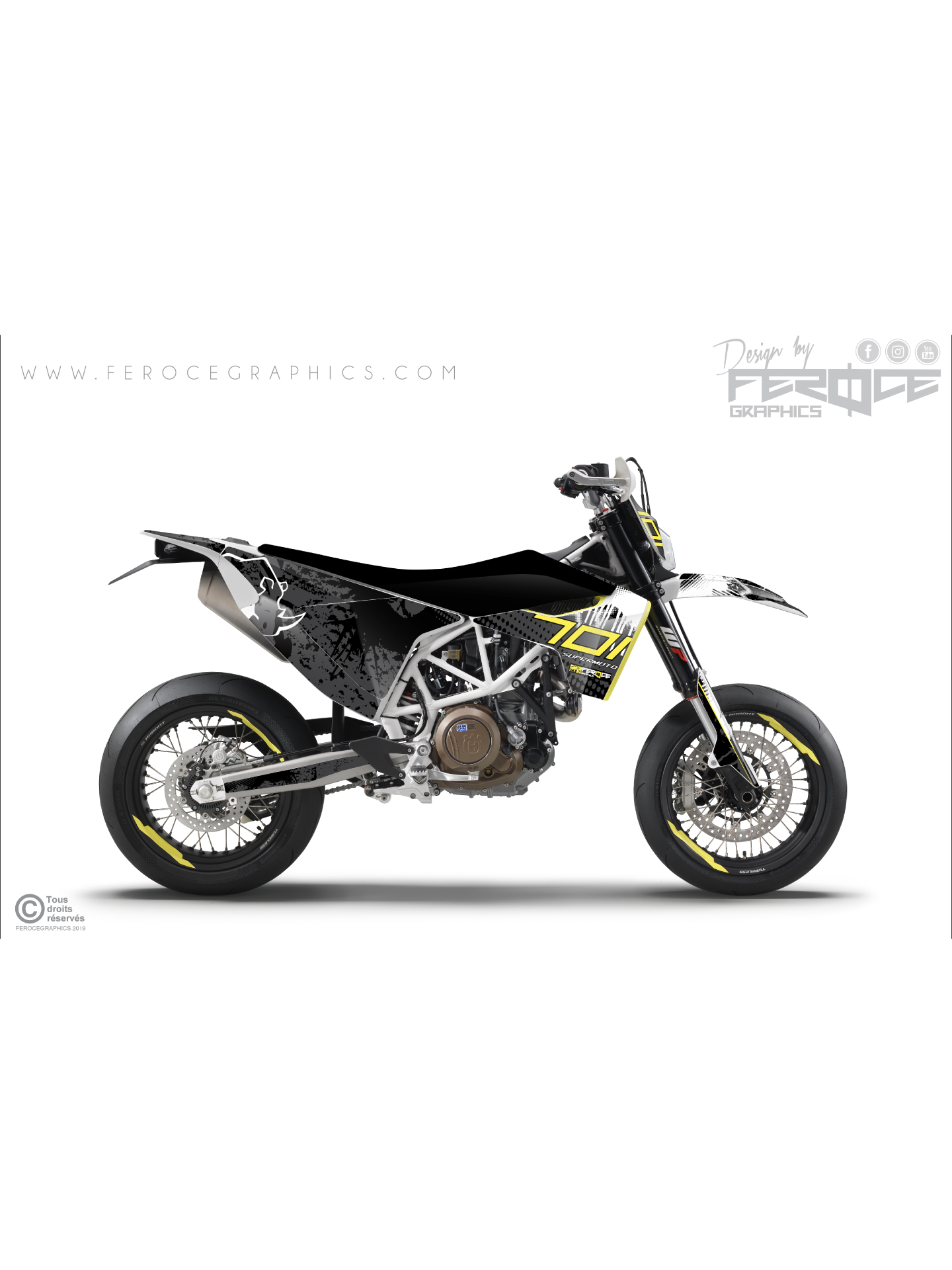 kit deco husqvarna 701 sm dark 2016 2025