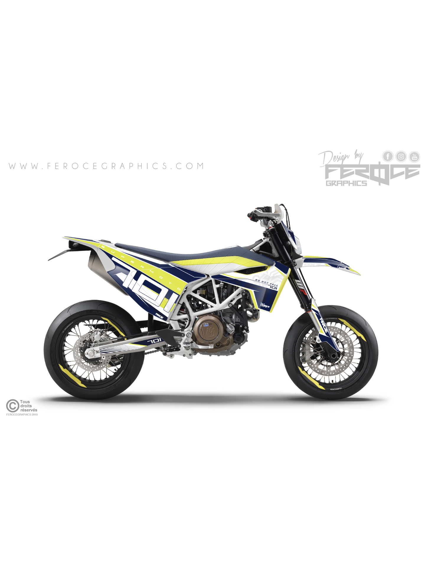 kit deco husqvarna 701 sm origine evo 2016 2025