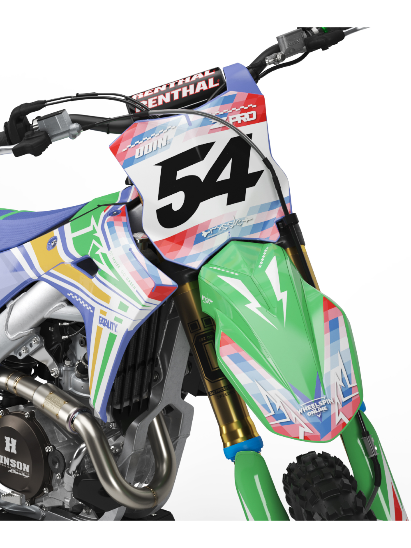 kit deco kawasaki pastel 2024+