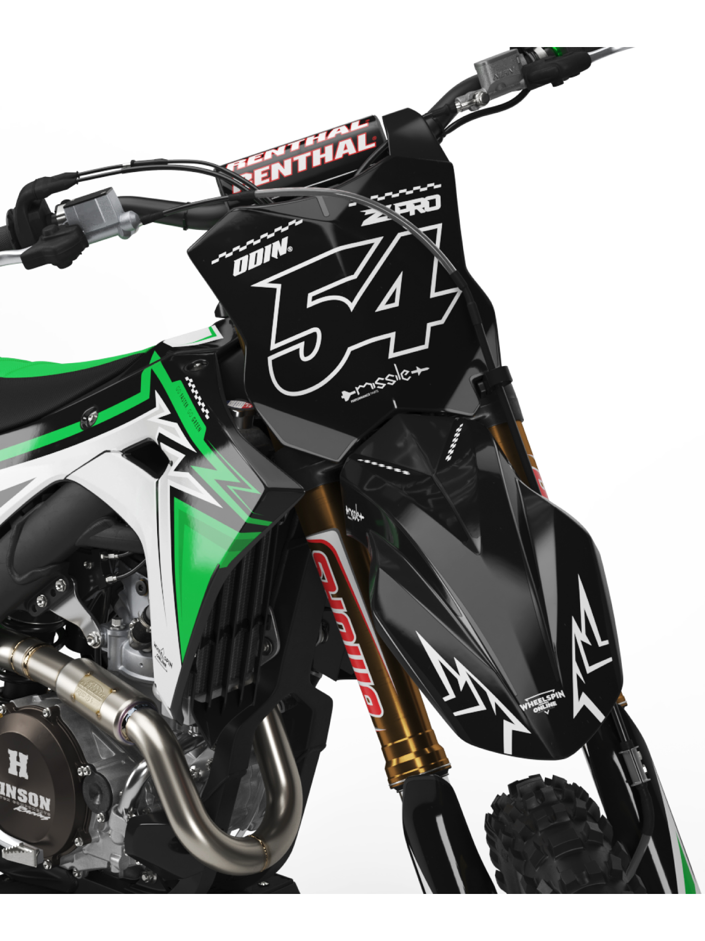 kit deco kawasaki green 2024+