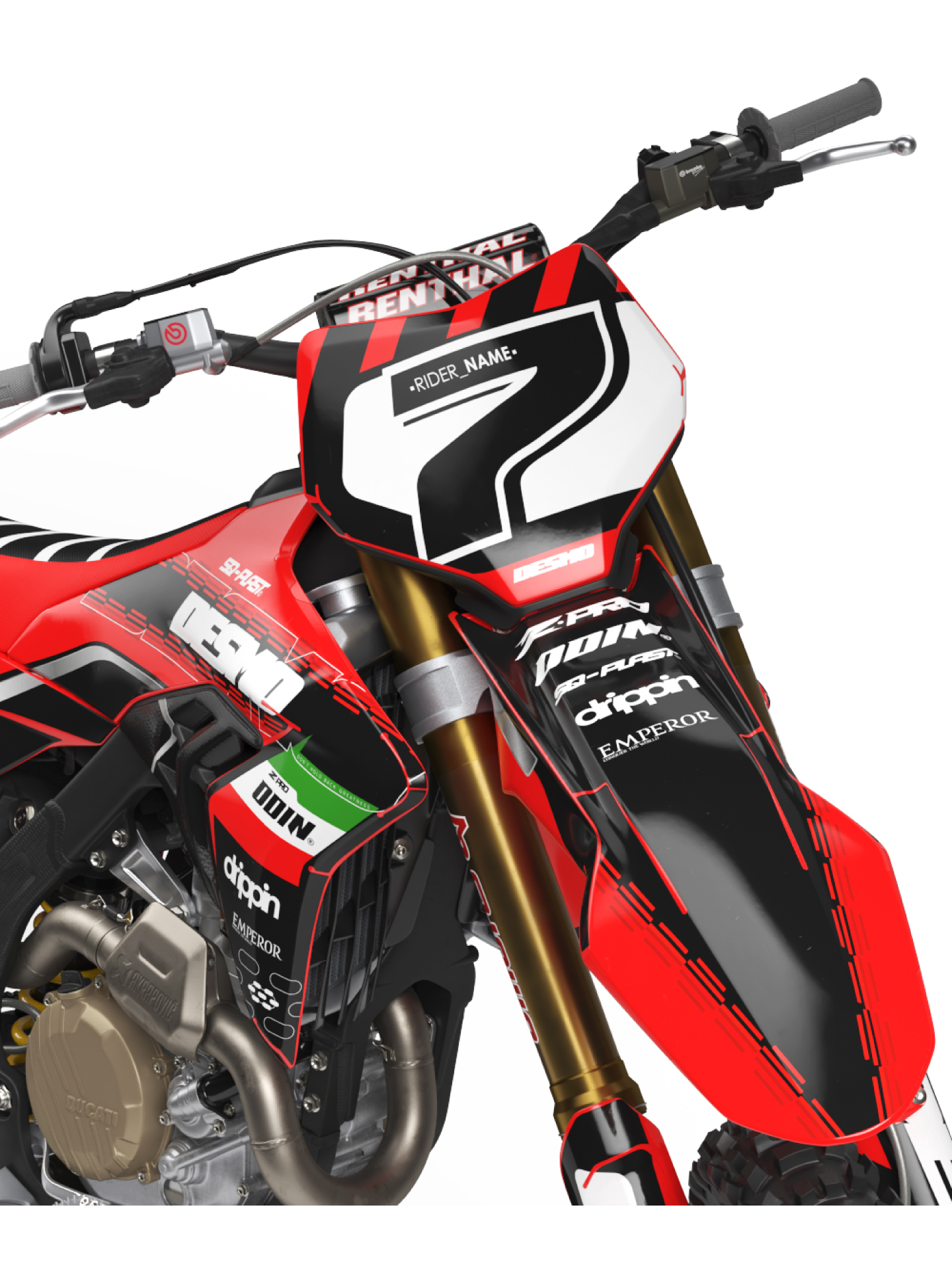 kit deco ducati 450 desmo electric 2025 +