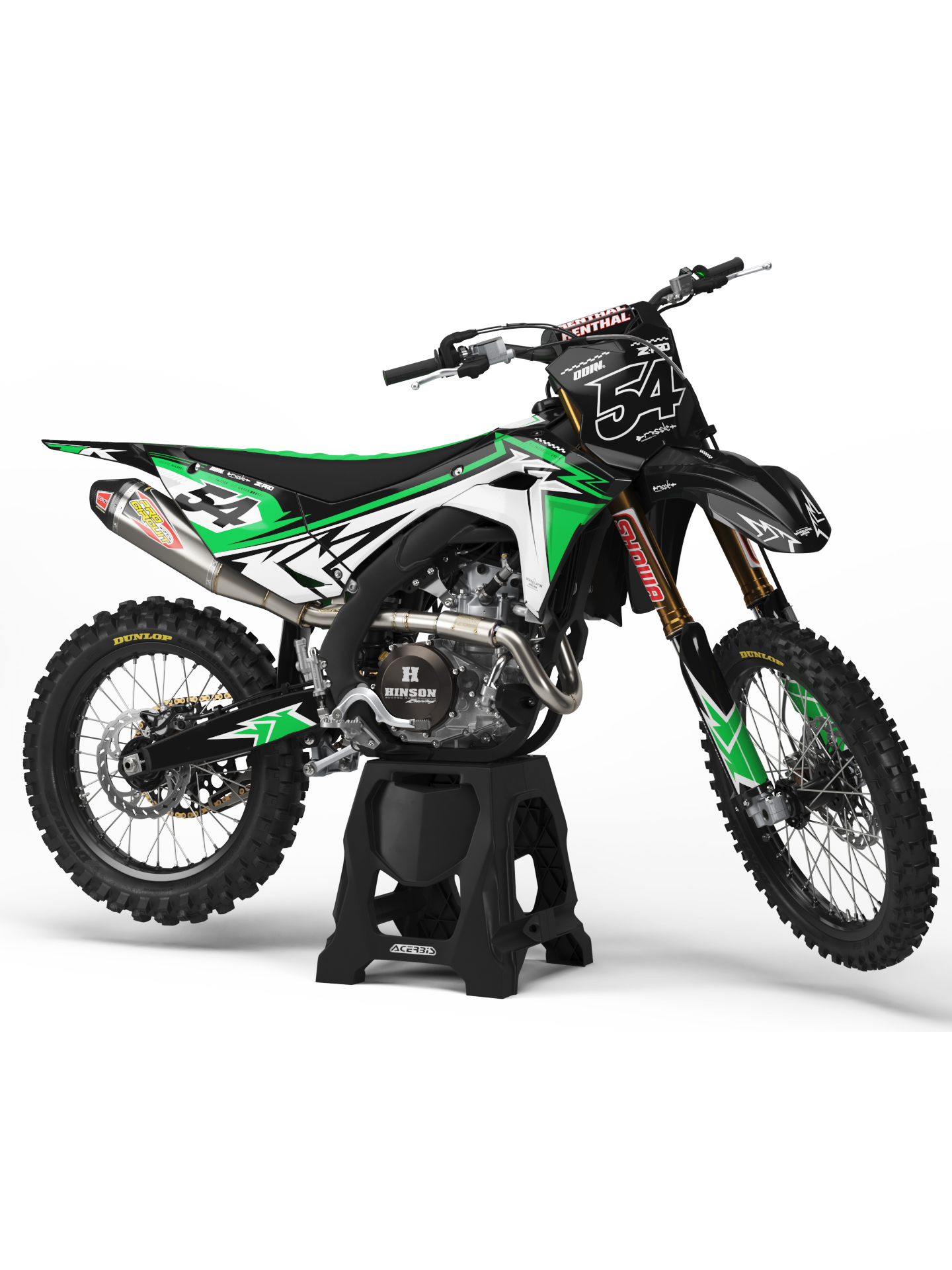 kit deco kawasaki green 2024+