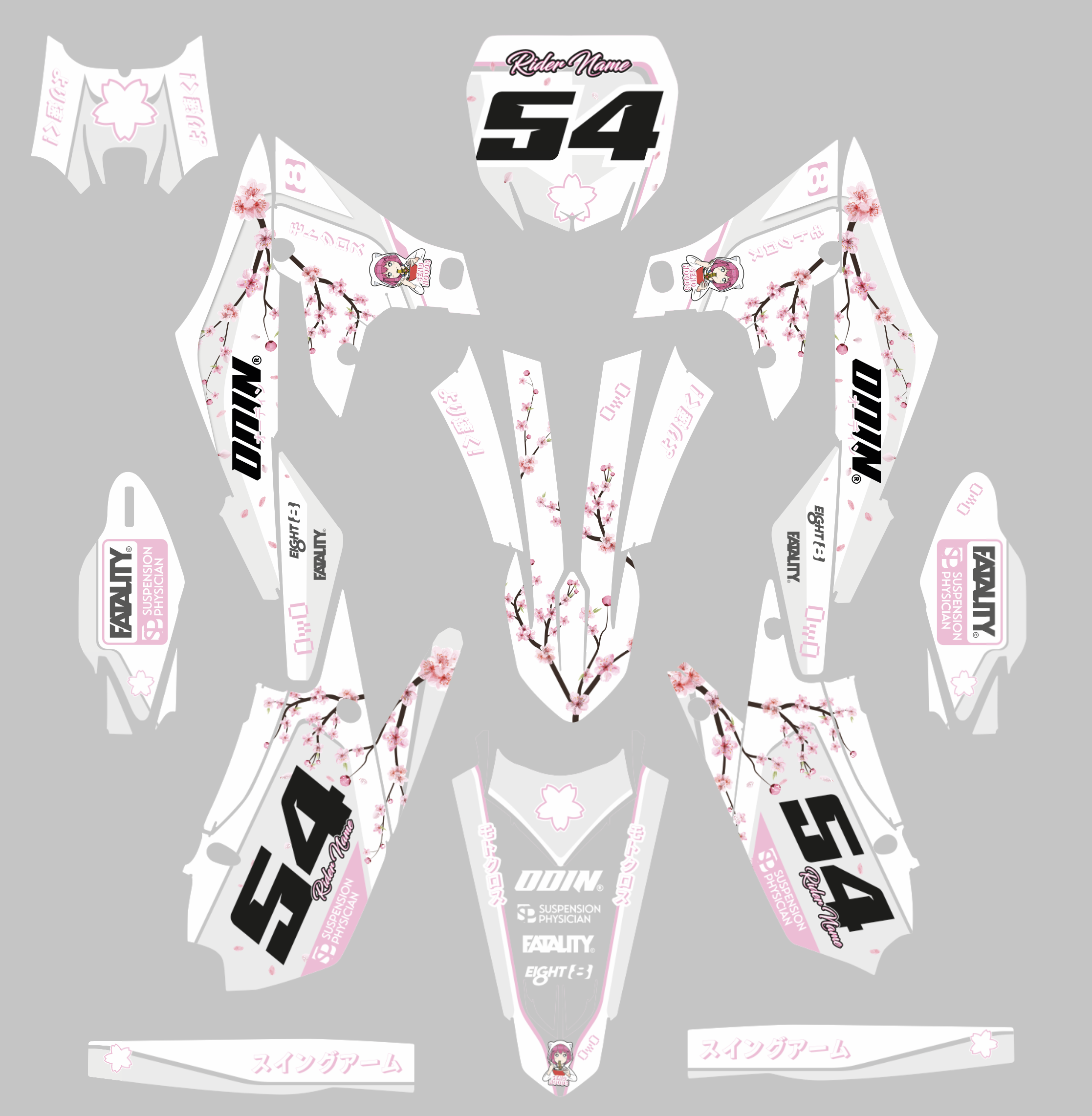 kit deco yamaha yzf sakura 2018 2022