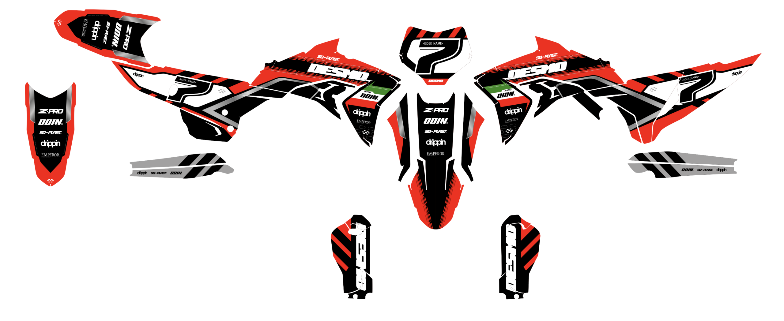 kit deco ducati 450 desmo electric 2025 +