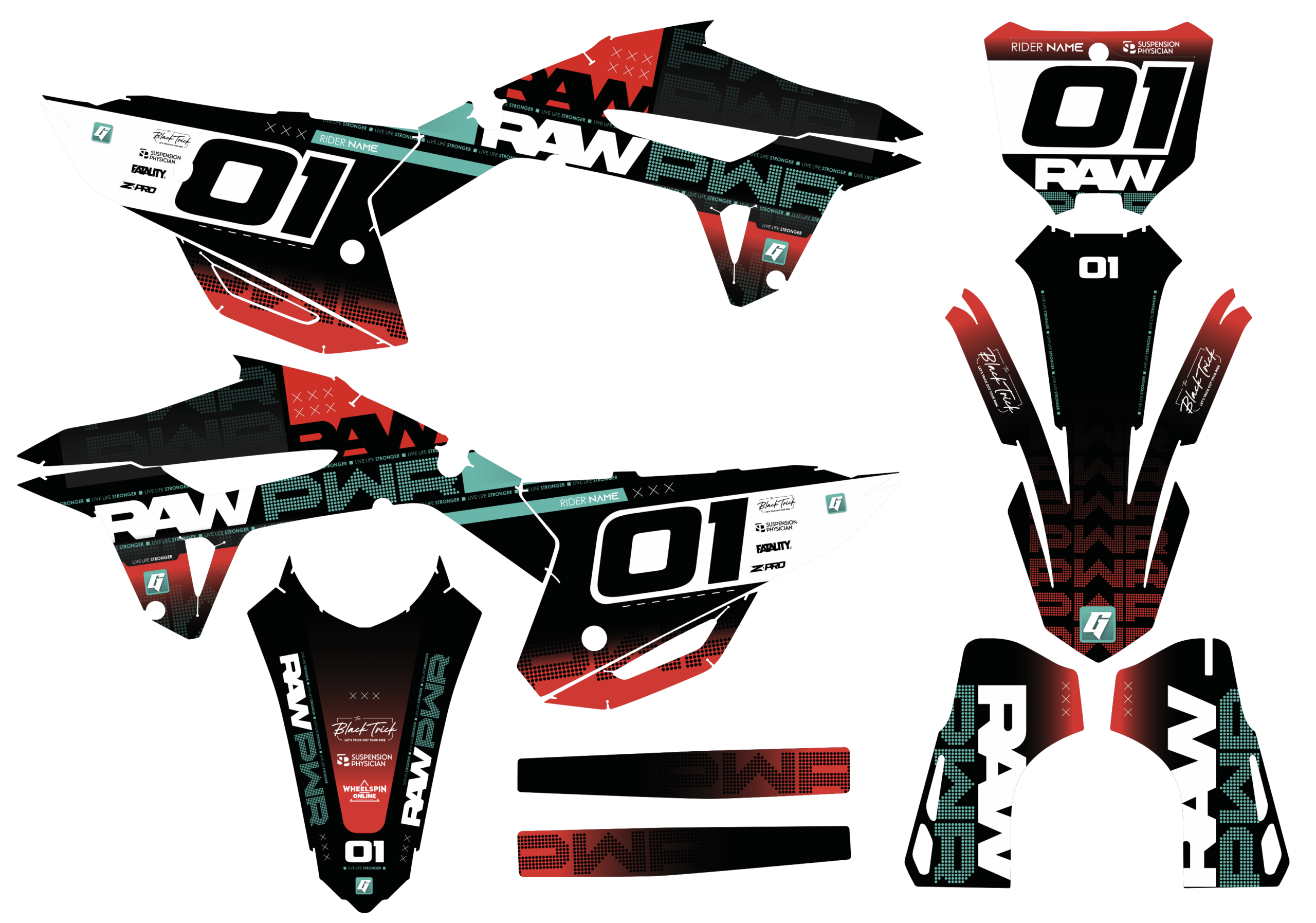 kit deco honda rawpwr 2021 2024