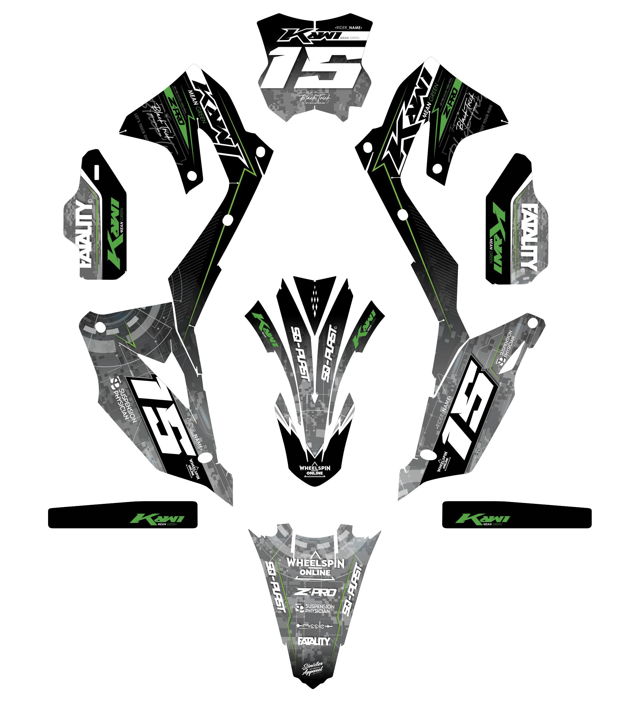 kit deco kawasaki cyberware 2017 2023