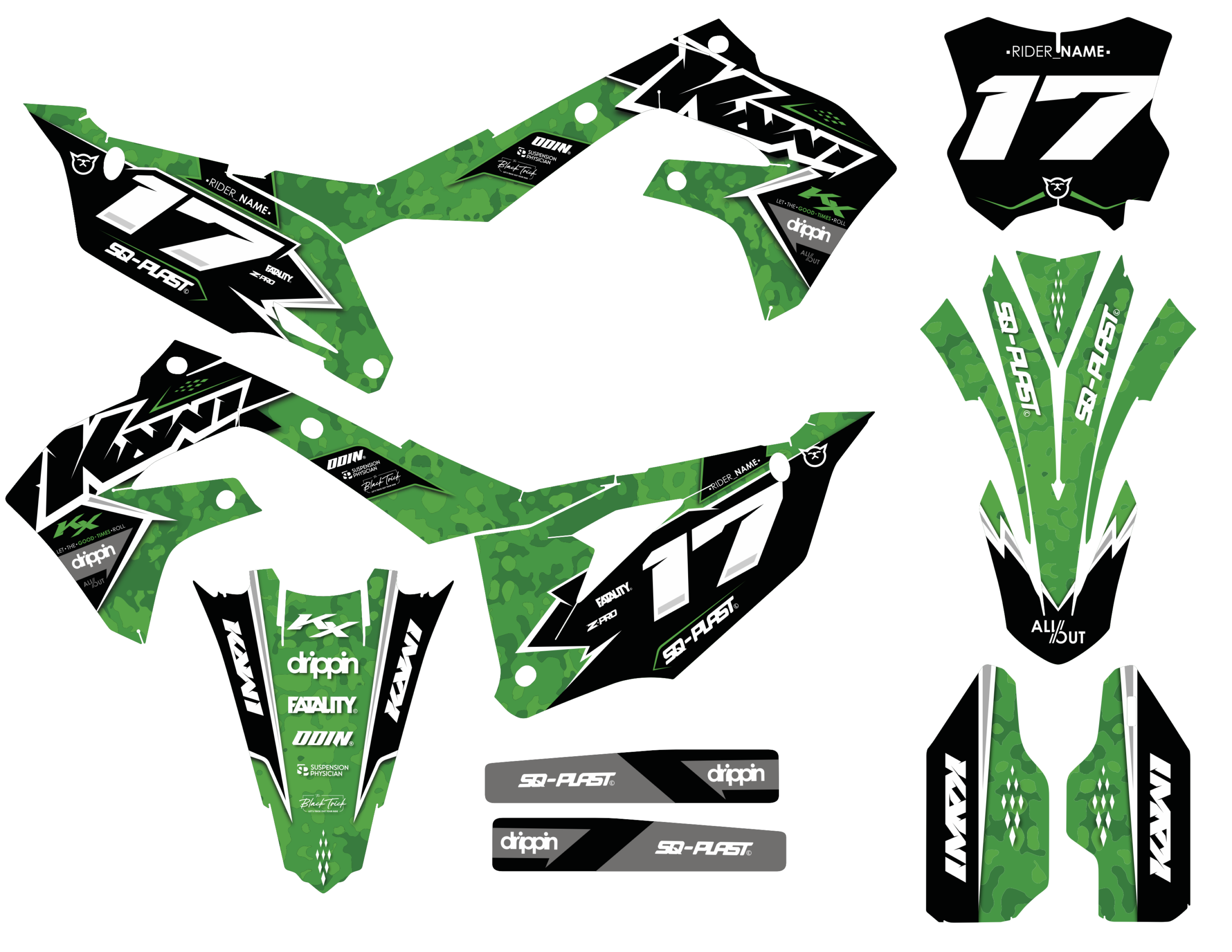 kit deco kawasaki warfare 2017 2023