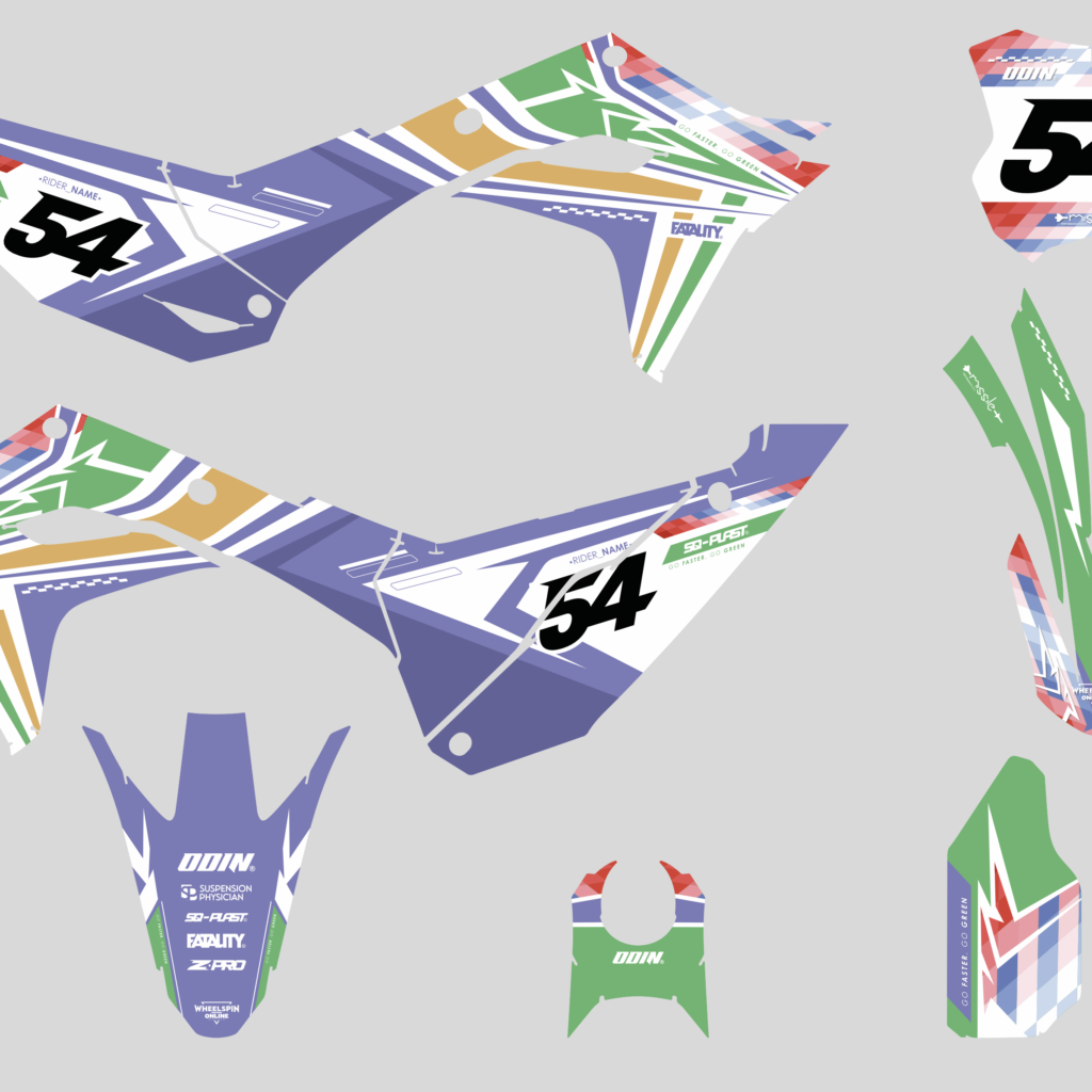 kit deco kawasaki pastel 2024+