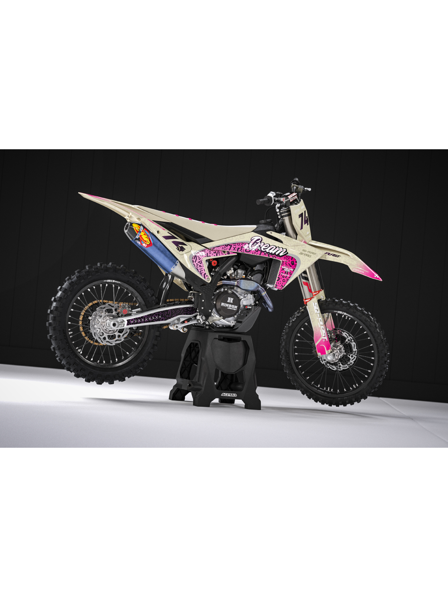kit deco ktm sxf cream 2023 2024