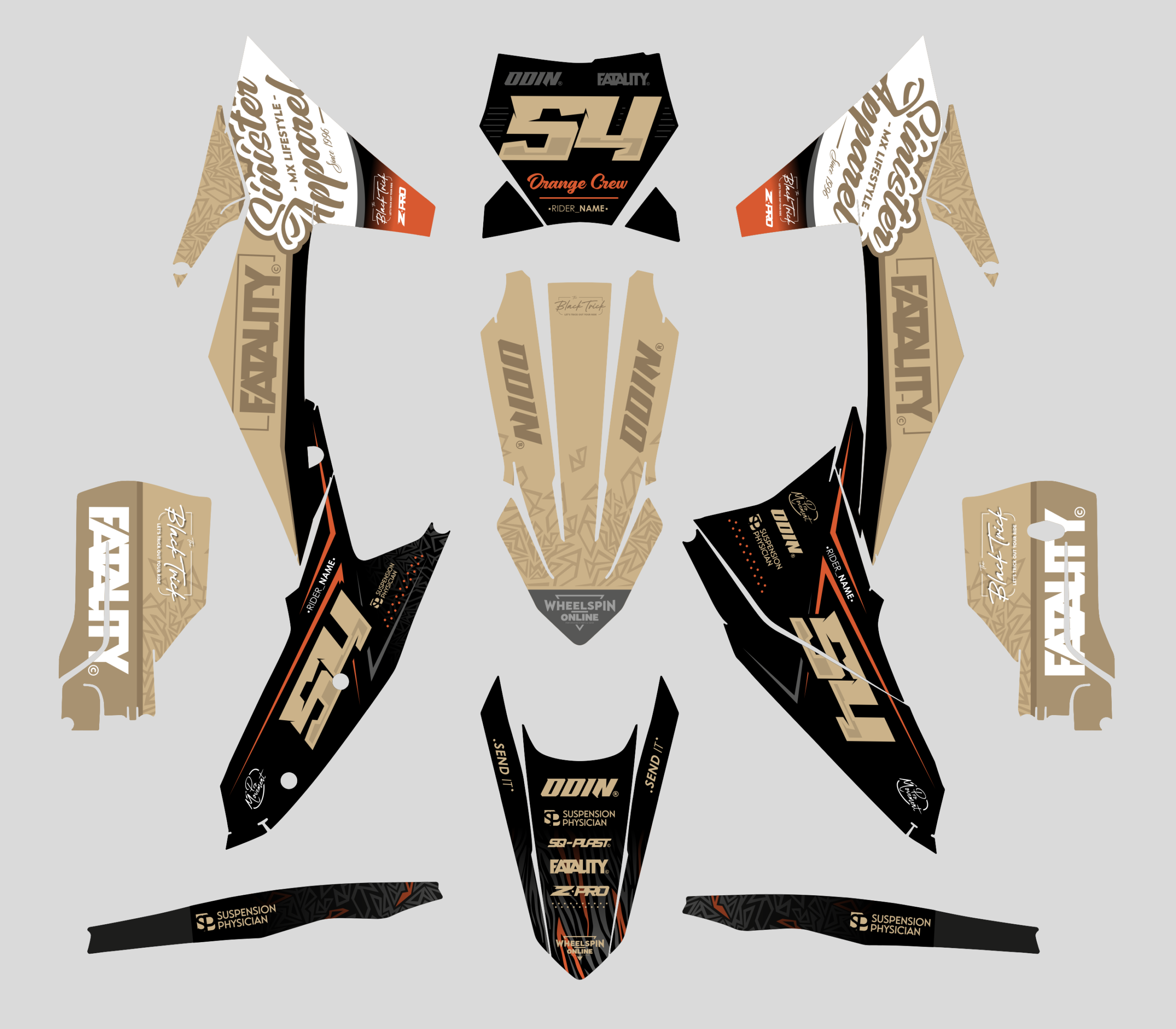 kit deco ktm fatality sand 2023 2027